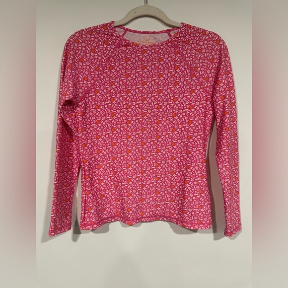 Vineyard Vines Anguilla Icon Print Long Sleeve Swim Shirt Rashguard XS - Picture 1 of 4